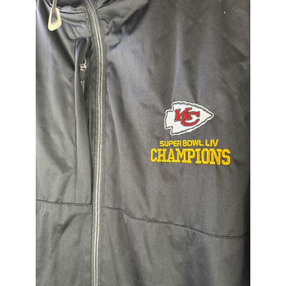 Kansas City Chiefs KC Super Bowl LIV Champions Full Zip Jacket Men's 2XLT - Picture 6 of 14